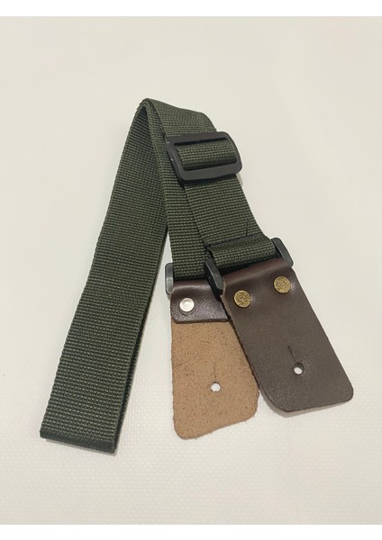 Hakiki Deri Uçlu Gitar Askısı Guitar Strap