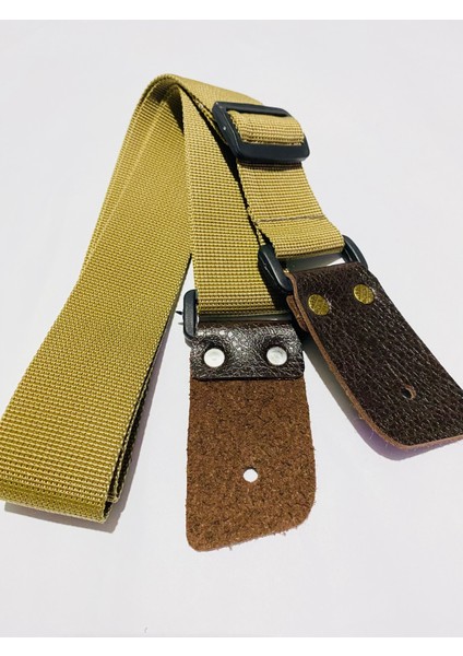 Hakiki Deri Uçlu Gitar Askısı Guitar Strap