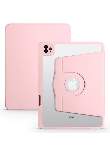 Kny Apple Ipad 10.2 2021 Kılıf Kalem Koymalı Dönerli Standlı Suni Deri Kılıf