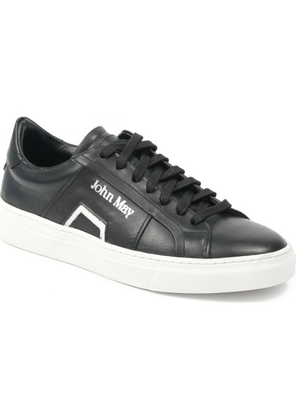 Erkek Sneaker Ag- 23020-2 John May Antik Siyah+Antik Beyaz