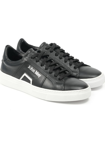 Erkek Sneaker Ag- 23020-2 John May Antik Siyah+Antik Beyaz