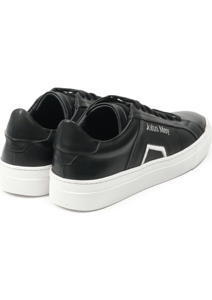 Erkek Sneaker Ag- 23020-2 John May Antik Siyah+Antik Beyaz
