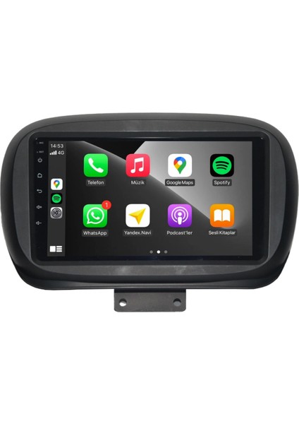 Fiat 500X Android Carplay Multimedya 2014-2022 2gb Ram + 32GB Hafıza + 4 Çekirdek