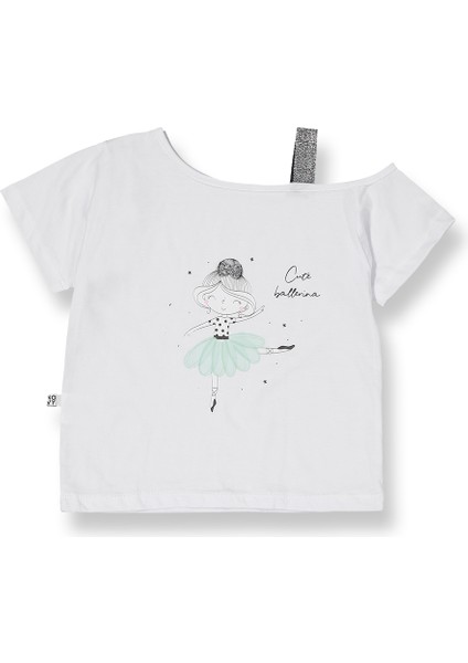 Hayal Tüllü Etek Düşük Omuzlu Tshirt Kız Çocuk 2'li Takım - 2-9 Yaş - 2091 indirimleri