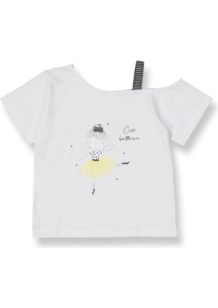 Hayal Tüllü Etek Düşük Omuzlu Tshirt Kız Çocuk 2'li Takım - 2-9 Yaş - 2091 indirimleri