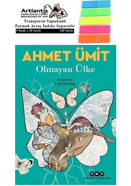 Olmayan Ülke 1 Adet Fosforlu Transparan Kitap Ayraç - Ahmet Ümit