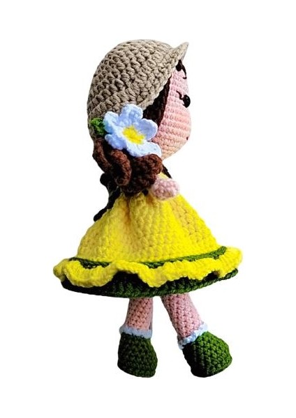 Minyatür Lily Bebek Amigurumi Organik Oyuncak