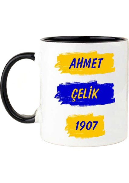 Sarı Lacivert Taraftar Kupa Bardak