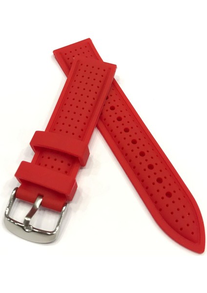 22MM Benekli Renkli Silikon Saat Kordonu Kayışı