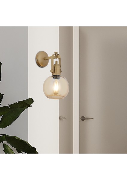 Cherish Tekli Eskitme Bal Camlı Modern Yatak Başı, Salon Aplik