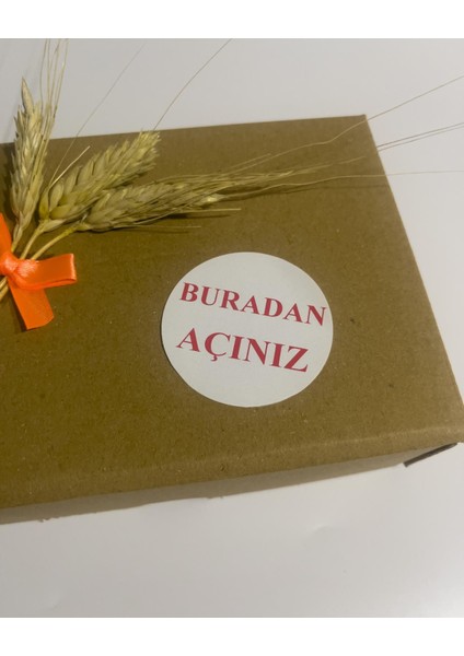 Buradan Açınız Yuvarlak Yapışkanlı Etiket 4 x 4 cm 120 Adet