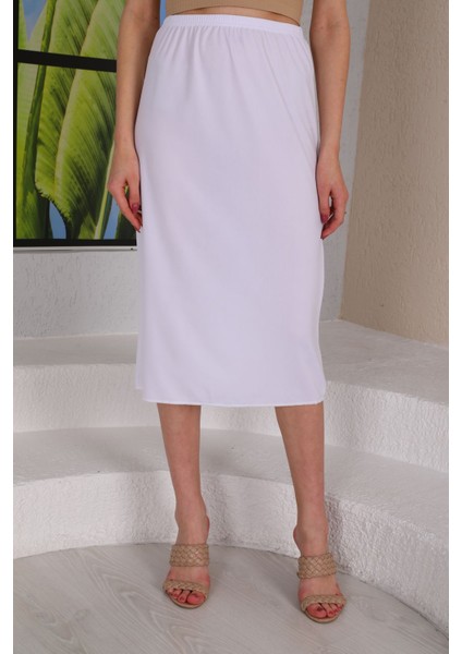 Uzun Tam Boy Etek Astarı Jüpon Kombinezon Içlik