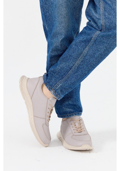 Erkek Sneaker Hakiki Deri Ayakkabı 082Y23K40700 indirimleri