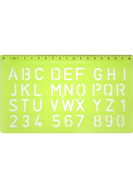 Alithestereo Hatas 02258 Büyük Harf Yazı Şablonu 20 mm