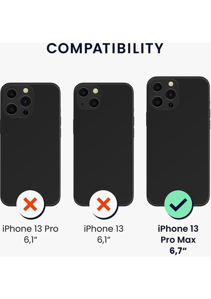 Apple iPhone 13 Pro Max Kılıf Kamera Lens Korumalı Renkli Magsafe Şeffaf Silikon