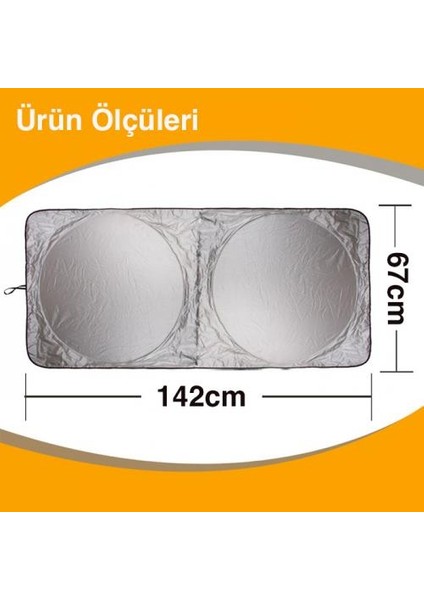 142X67 cm Araç Ön Cam Güneşlik Araç Ön Cam Koruyucu Araç Perdesi Araç Güneşlik Koruyucu Branda