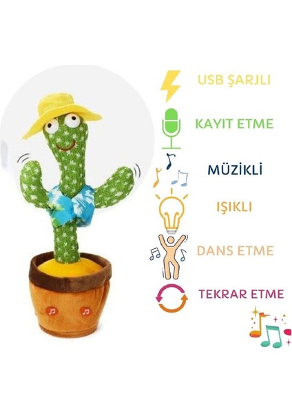 Peluş Oyuncak Kaktüs Oyuncak (Yurt Dışından)