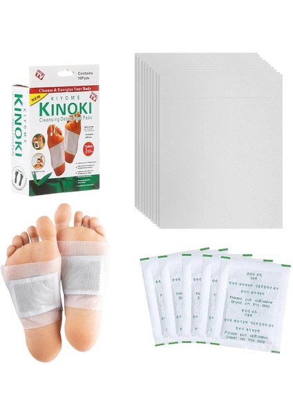 10 Adet Kinoki Detox Atıcı Ayak Bandı