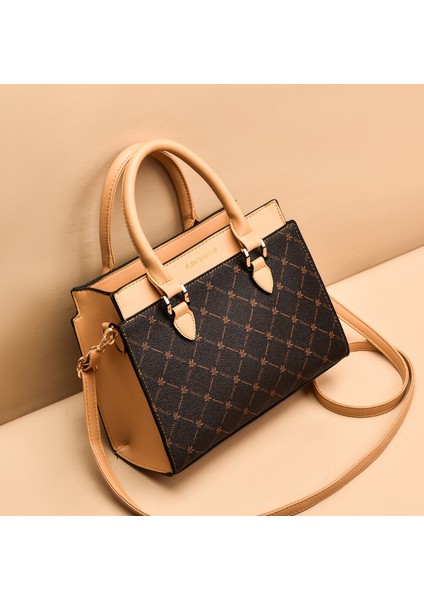 Yeni Orta Yaşlı Kadın Çantası Moda Atmosferi Büyük Kapasiteli Messenger Anne Çantası (Yurt Dışından)