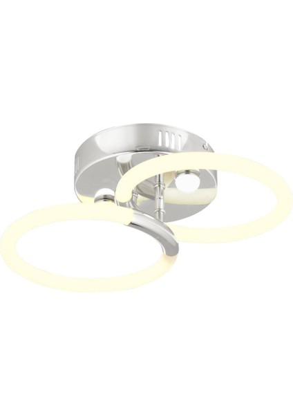 Honos 2li Krom Plafonyer LED Avize