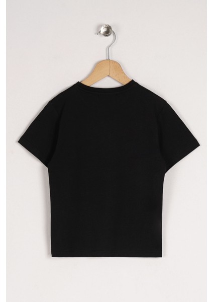 Erkek Siyah Renkli Çocuk Baskılı Tişört fiyatları