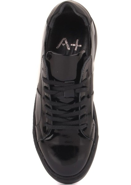 Sail Lakers - Siyah Rugan Deri Bağcıklı Kadın Günlük Ayakkabı indirimleri