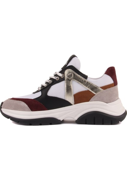 Sail Lakers - Bordo, Gri Süet, Siyah Deri Bağcıklı Kadın Sneaker modelleri