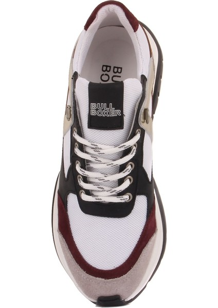 Sail Lakers - Bordo, Gri Süet, Siyah Deri Bağcıklı Kadın Sneaker indirimleri