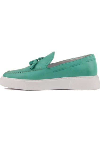 Sail Lakers - Su Yeşili Deri Sneaker modelleri