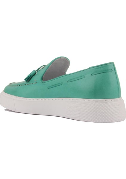 Sail Lakers - Su Yeşili Deri Sneaker fırsatları