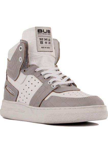 Sail Lakers - Gri, Beyaz Deri Bağcıklı Erkek Sneaker fiyatları