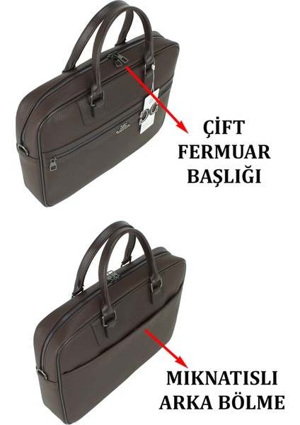 Case Club Omuz Askılı 15,6'' Laptop Bölmeli El ve Omuz Çantası Darbe Emici Macbook Uyumlu