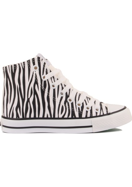 - Zebra Desenli Kadın Sneaker