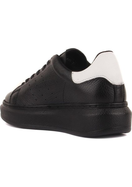 Sail Lakers - Siyah Deri Bağcıklı Kadın Günlük Ayakkabı fırsatları