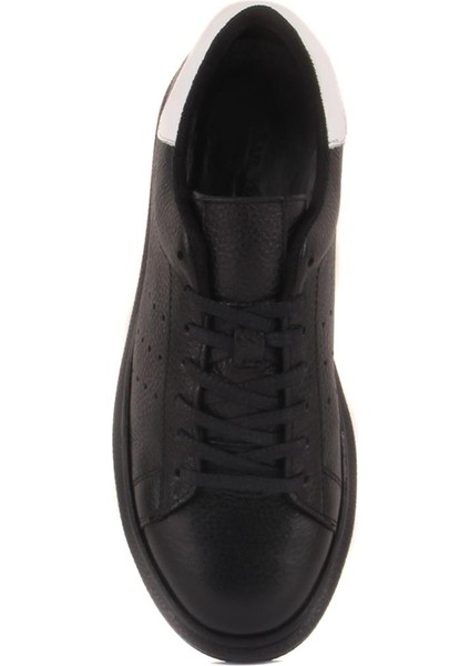 Sail Lakers - Siyah Deri Bağcıklı Kadın Günlük Ayakkabı indirimleri