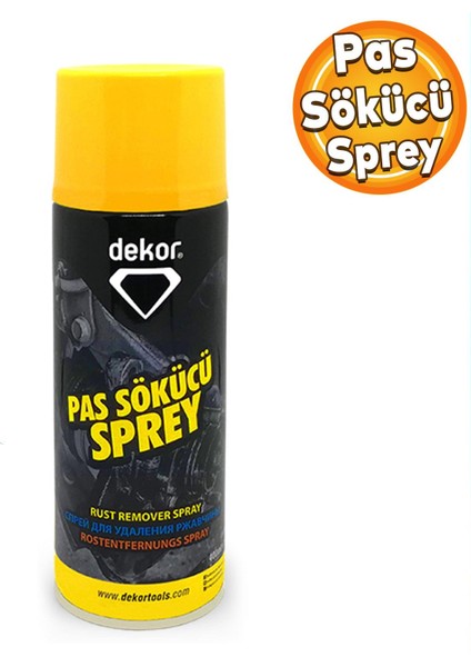 Pas Sökücü Pas Kir Çıkartıcı Çok Amaçlı Pas Çözücü Sprey 400 ml