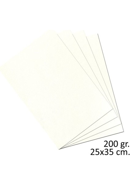 Teknik Resim Kağıdı 200 Gr. 25X35 Cm. 10 Adet