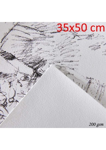 1557 Dessin Ja Beyaz Resim/çizim Kağıdı 200 Gr. 35X50 Cm. 10 Adet