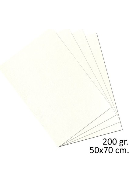 Teknik Resim Kağıdı 200 Gr. 50X70 Cm. 10 Adet