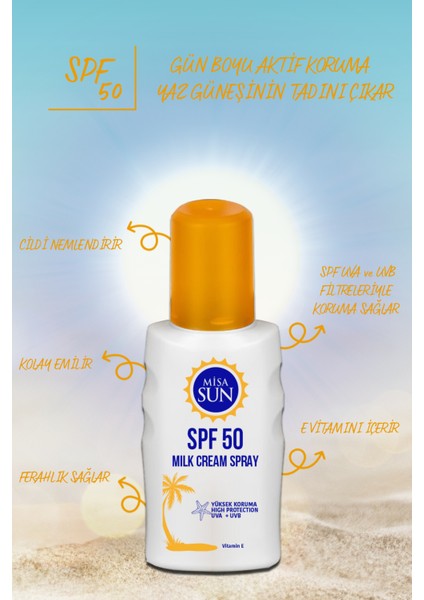Beach 50 Faktör Güneş kremi