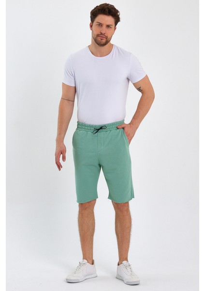 Limited Edition Açık Yeşil Erkek Regular Orta Boy/normal Kesim Dokulu Şort fiyatları