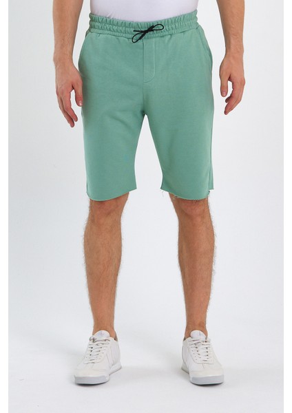 Limited Edition Açık Yeşil Erkek Regular Orta Boy/normal Kesim Dokulu Şort modelleri