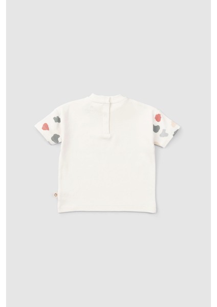 Organik Pamuk Bebek Şort Takım Animal Desenli indirimleri