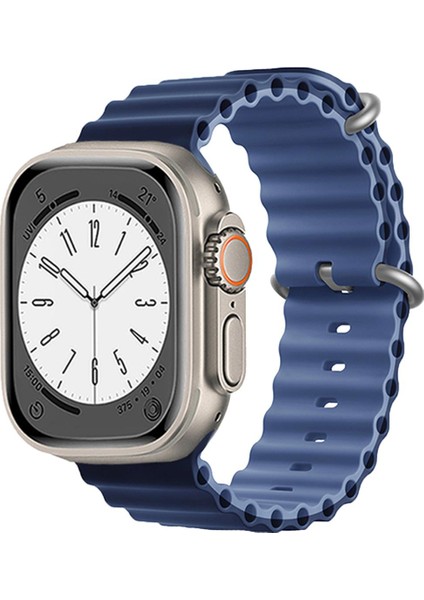 Apple Watch 38-40-41MM Krd-28 Ocean Çift Renkli Lacivert Kordon fiyatları
