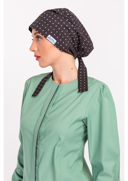 Siyah Yıldız Desenli Tesettür Doktor Hemşire Hastane Aşçı Cerrahi Bone modelleri