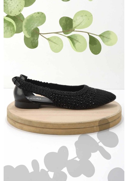 Siyah Örgü Kadın Espadril K01823251616