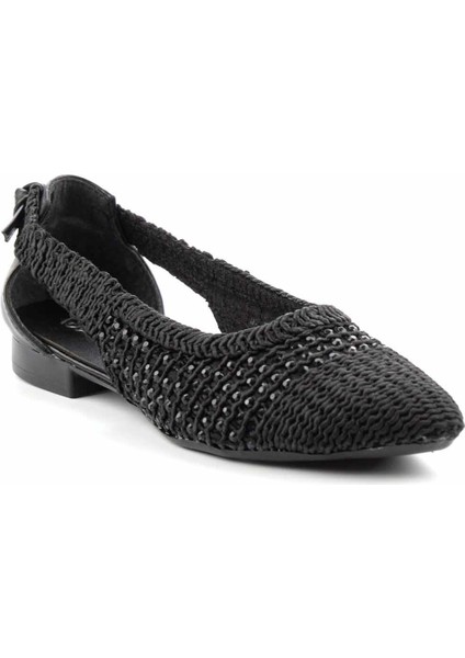 Siyah Örgü Kadın Espadril K01823251616