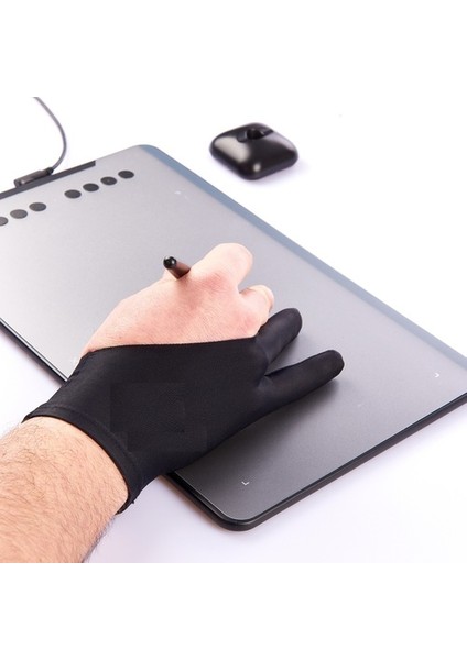 Art-Worker Ressam Sanatçı Grafiker Mimar Mühendis Öğretmen İçin El ve Grafik Tablet Çizim Eldiveni (Standart) modelleri