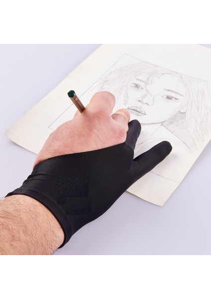 Art-Worker Ressam Sanatçı Grafiker Mimar Mühendis Öğretmen İçin El ve Grafik Tablet Çizim Eldiveni (Standart) fırsatları