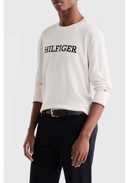 Pamuklu Relaxed Fit Bisiklet Yaka Sweat Erkek Sweat MW0MW31584 Ac0